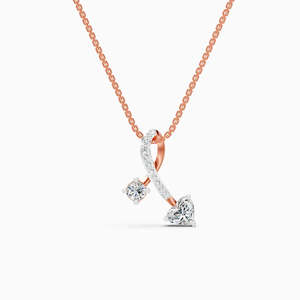 Classic Unisex Vintage Yellow <b>Gold</b> 14K Solid <b>Gold</b> Diamond <b>Necklace</b> Pear Cut Pave Setting Everyday Wear Jewelry - Product Image 5