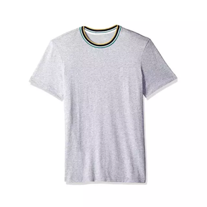 เสื้อยืดสตรีทแวร์ผู้ชาย พิมพ์ลายโลโก้ตามสั่ง ผ้าทอเนื้อหนัก 220gsm ผ้าฝ้ายระบายอากาศได้ดี ทรงหลวม เสื้อยืดเปล่า - Product Image 2