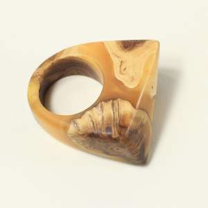 Anneaux de serviette en bois et résine artistiques, bagues créatives et tendance pour une table élégante - Product Image 5