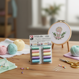 Fils à coudre de couleur pastel, petits fils bouclés pour la broderie et les travaux d'aiguille - Product Image 3