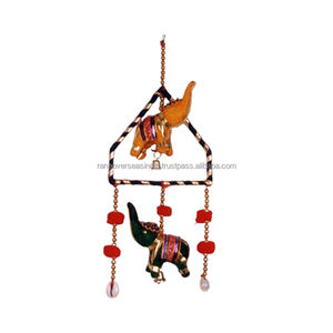 Mini carillon éolien en coton éléphant de qualité supérieure le plus vendu à la main, parfait pour accrocher au mur et à la porte - Product Image 4