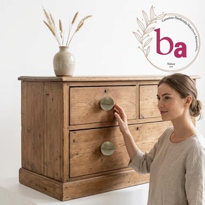Ba Wood and Resin Eco-Friendly Multi-Function Round Drawer Knob for Home Office Modern Design Easy Installation - Product Image 2