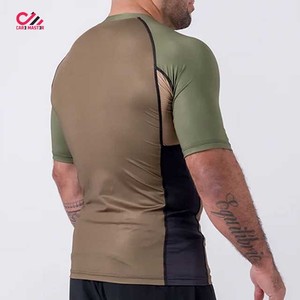 Customized Rashguard Comfortable Breathable Quick Dry <b>Compression</b> Clothing <b>Men</b> Rash Guard Spandex/Polyester Adult Size - Product Image 5