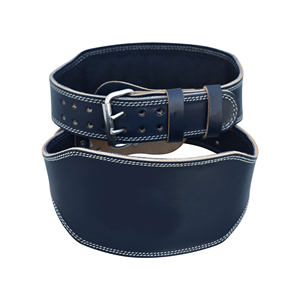 Genuine Black Cowhide Leather Weightlifting <b>Belt</b> Powerlifting <b>Belt</b> Double Prong Style Custom Logo Non-Slip Back Support Unisex - Product Image 6