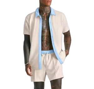 Ensemble short et robe d'été pour l'extérieur, ensemble deux pièces respirant en spandex/coton, adapté à la randonnée en montagne et au camping - Product Image 3
