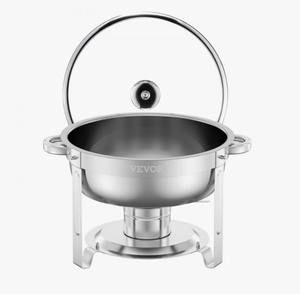 Ensemble de 2 chauffe-plats de haute qualité en acier inoxydable à prix avantageux - Product Image 1