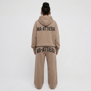 Conjunto Deportivo de Dos Piezas para Mujer, Sudadera Holgada y Pantalones Anchos, Ropa Casual Premium de Estilo Urbano - Product Image 2