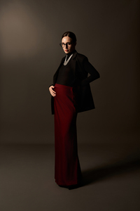 Conjunto de Blazer y Top para Mujer, Diseño ODM OEM de 2 Piezas, Cuello con Muescas, Transpirable, Elegante, Asimétrico, Mezcla de Poliéster, Corte Regular - Product Image 2