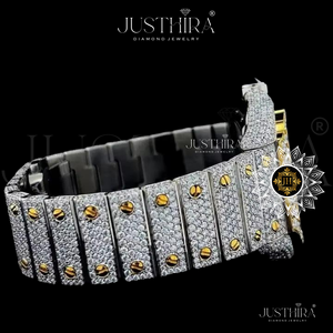 2026 Most Selling Waterproof Stainless Steel Fashion Moissanite <b>Diamond</b> <b>Watch</b> for Men Luxury Iced Durable Construction Available - Product Image 3