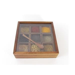 Contenedor de Alimentos Secos de Diseño Único, Caja de Especias de Madera con Forma Personalizada, Bajo MOQ, Diseño Superior, Logotipo Personalizado, Utensilios de Cocina para el Hogar - Product Image 1