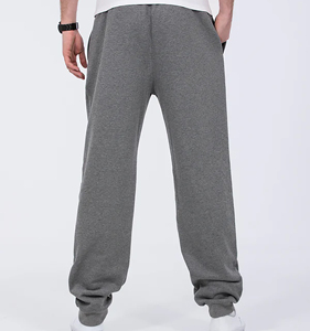 Pantalon de jogging personnalisé pour homme, unisexe, en coton noir, avec cordon de serrage, coupe décontractée, fabrication 3D, pantalon vierge - Product Image 6