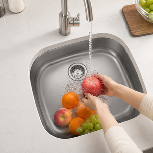 Vietnam Manufacturer Wholesale Premium Modern Polished Single Bowl Stainless Steel Kitchen Sink SS304 Undermount Design - Product Image 2