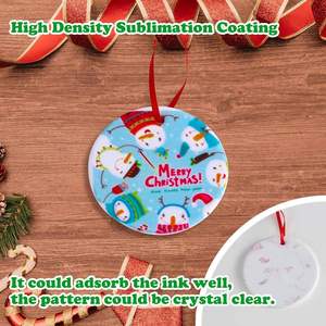 Occasional DIY High Quality Environment-Friendly Waterproof Shatterproof Xmas Decoration Blank Personalized Christmas Ornaments - Product Image 5