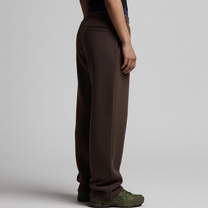 Wholesale Price 100% Cotton Canvas Casual Comfortable <b>Wide</b> <b>Leg</b> Double Waist Breathable Eco-Friendly Heavyweight <b>Trousers</b> - Product Image 5