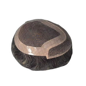 Peluca de Cabello Remy Chino Mono Front Lace Taz de Calidad Premium con Trama Única y Estilos de Ondas Profundas Naturales - Product Image 5