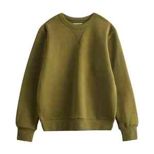 Sudadera de algodón extragrande personalizada para mujer, estilo urbano, con hombros caídos, informal, para invierno. - Product Image 4