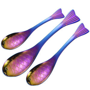 Colorful Cartoon Stainless Steel <b>Spoon</b> Set Novelty Flatware <b>Coffee</b> Rice Soup Ice Cream Cute Metal Tableware - Product Image 2