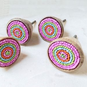 Tirador de armario de resina con varios botones de colores, tiradores de cajón de armario, herrajes, tiradores y perillas para muebles de cocina - Product Image 6