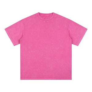 เสื้อยืดแขนสั้นผู้ชายทรงโอเวอร์ไซส์ สีเทาเข้ม คอกลม ผ้าเจอร์ซีย์ถัก 100% ผ้าฝ้าย ดีไซน์เรียบ - Product Image 3