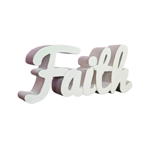 ของตกแต่งไม้เคลือบสีขาวสำหรับห้องนั่งเล่น  งานแฮนด์เมด  ของตกแต่งโต๊ะ  ของตกแต่งห้องที่มีเอกลักษณ์เฉพาะตัว  สร้างแรงบันดาลใจด้วยความเชื่อในตัวเอง - Product Image 3