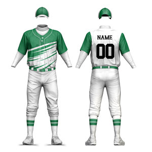 Uniforme de baseball personnalisé avec logo brodé, vêtements pour hommes, maillot et pantalon de softball respirants, ensemble de 2 pièces - Product Image 3