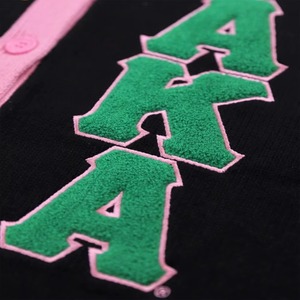 Suéter Cárdigan Tejido Unisex Personalizado de la Hermandad Alpha, Cuello en V, Color Sólido, para Primavera, Otoño e Invierno, Bordado Informal, Transpirable y de Secado Rápido - Product Image 3