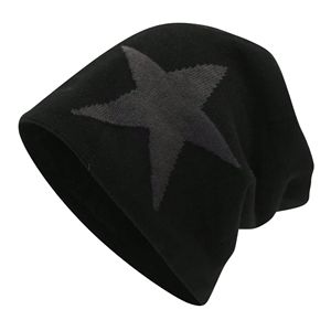 Gorros de punto jacquard sublimados con diseño personalizado al por mayor, transpirables, de tela acrílica/algodón, ajustables, cálidos, con puño y lazos de puntos. - Product Image 2