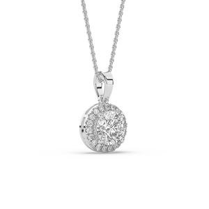 Exclusivo colgante de diamante cultivado en laboratorio de 2.39 quilates, corte brillante redondo ligero, joyería de oro de 14 quilates y 10 quilates para ocasiones especiales. - Product Image 3