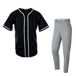 Reasonable Price Best Quality 100% Polyester Breathable Quick Dry Printed Letter Anti-Bacterial Anti-UV Baseball <b>Uniform</b> - Product Image 1