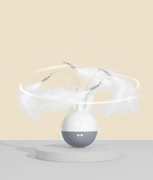Jouet interactif intelligent pour chat : Distributeur de friandises rotatif à 360° pour un jeu autonome
