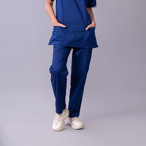 Wholesale High Quality Women Medical Scrubs <b>Set</b> 4-Way Stretch V-Neck Nursing Uniform Hospital <b>Doctor</b> Workwear Jogger Scrub Suit - Product Image 3