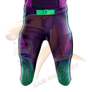 Ensemble de maillots et pantalons de football américain de qualité supérieure, sur mesure, pour hommes. - Product Image 4