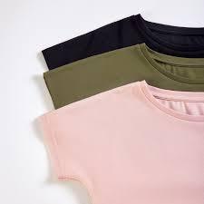 T-shirt basique décontracté pour femme, coupe ajustée, en coton peigné premium, uni, à manches courtes, personnalisable avec logo, vente en gros - Product Image 2