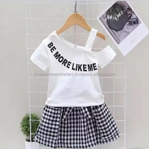 Conjunto de Ropa para Niñas de 4 a 10 Años, Vestido de Verano con Falda Personalizada, Volantes de Algodón, Mini Vestido de Moda con Puntos, 2 Piezas - Product Image 3