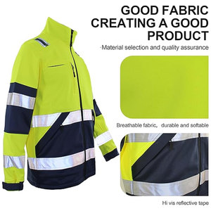 Veste de sécurité réfléchissante haute visibilité pour homme, veste de travail thermique, poches zippées, construction classique durable, vêtements de travail - Product Image 2