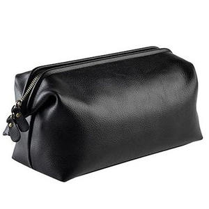 Bolsa de Cosméticos Personalizada al por Mayor para Hombre, Neceser de Viaje, Organizador de Maquillaje, Bolsa de Afeitado, Bolsas de Aseo de Cuero PU de Lujo para Hombre - Product Image 1