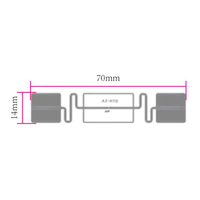 Autocollant UCODE DNA pour phare de véhicule RFID UHF autocollant/étiquette/étiquettes de voiture résistant aux ultraviolets