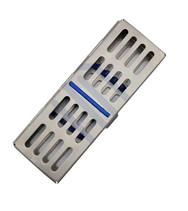 Bandeja de Cassette de esterilización Dental, caja de 5 instrumentos, soporte para quirúrgico de acero inoxidable CE - Product Image 1