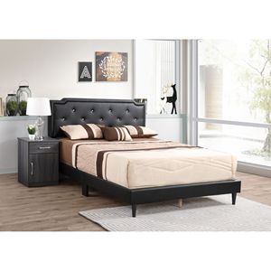 Cama Tapizada Elegante Glory Furniture Deb G1119 FB con Base Integrada, Color NEGRO - Product Image 5