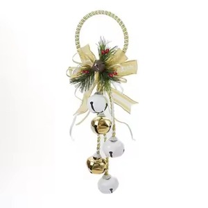 Clochettes de Noël en laiton antique, décoration traditionnelle pour arbre, porte, mur, fenêtre, cheminée, décoration intérieure - Product Image 5