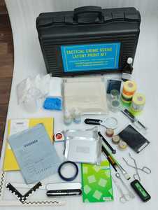 Kit d'empreintes digitales latentes pour scène de crime, kit de collecte d'empreintes digitales d'expertise scientifique, étui portable pour l'investigation - Product Image 5