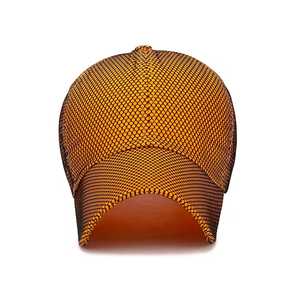 Gorra deportiva de malla transpirable, sombrero ajustable unisex para exteriores, primavera y verano, para adultos, color amarillo - Product Image 4