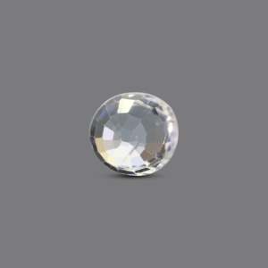 Synthetic Paraiba Square Cut White Zircon 4.35 Carat Loose Gemstone for Fine Jewelry - Product Image 2