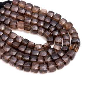 Cuentas de Cuarzo Ahumado Natural en Forma de Caja, Hilo de Cuentas Sueltas de 6-9MM para Fabricación de Joyas y Pulseras, Precio al por Mayor - Product Image 4