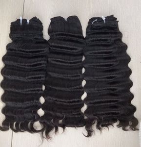 Extensiones de cabello humano Remy virgen 100% Tejido de cabello de onda profunda suelta - Product Image 1