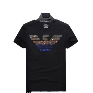 Wholesale New Men Rhinestone <b>Transfer</b> T-Shirt Custom Multi Color Crystal Hot Fix Heat Tee Shirts for Men Cotton Oversized <b>Tshirt</b> - Product Image 2