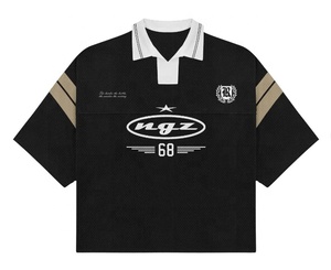 Fábrica de encargo al por mayor Retro FÚTBOL Camisetas transpirable LOGO bordado comprobar sublimación Jersey fútbol transferencias de calor - Product Image 1