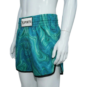 Pantalones Cortos de Muay Thai para Hombre ODM Pro Fighter, Ligeros, de Seda/Satén, Transpirables y de Secado Rápido, con Logotipo Personalizado, para Kickboxing - Product Image 2