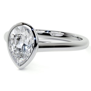 Moissanite Pear Cut Luxury Certified <b>Ring</b> 925 Sterling <b>Silver</b> 18K Gold Plated <b>Solitaire</b> Engagement <b>Ring</b> Women Party Wedding - Product Image 3