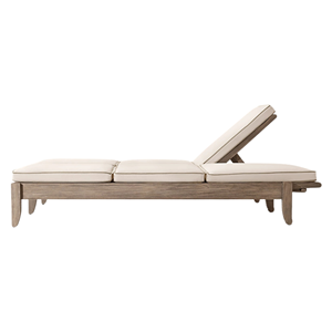Chaise longue double de style moderne pour l'extérieur, en teck, avec dossier réglable, pour jardin et bord de piscine - Product Image 4